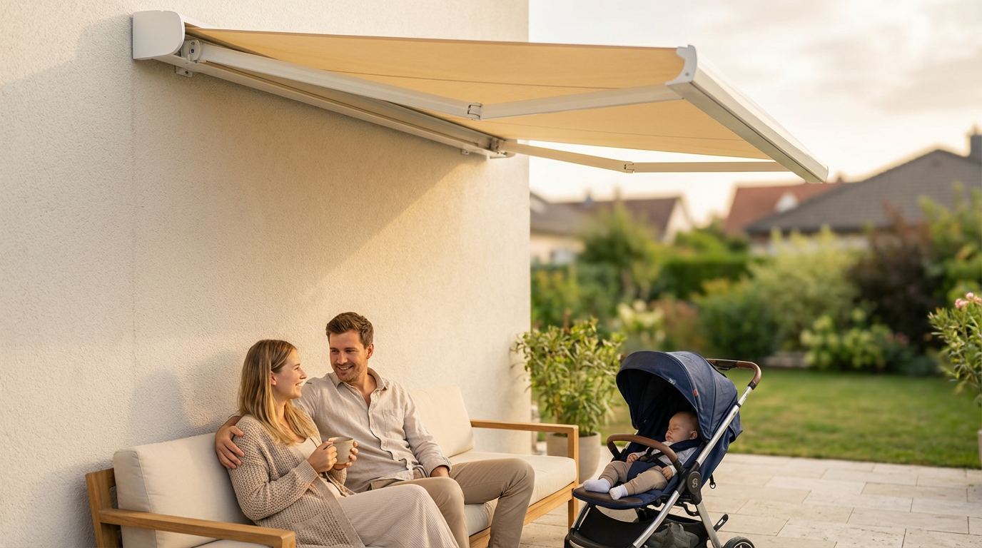 Csuklókaros napellenző teraszra Budapest